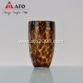 Creative Leopard Print Glass Fruit Juice Beer Cup